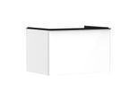 hansgrohe Xelu Q Waschtischunterschrank 54054670 780x485x550mm, mit Schubkasten, weiß hochglanz, mattschwarz