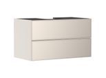hansgrohe Xevolos E Waschtischunterschrank 54191790 980x555x550mm, 2 Schubladen, sandbeige matt, sandbeige metallic