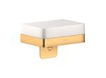 hansgrohe Axor Lotionspender 42819950 mit Ablage, Glas, brushed brass