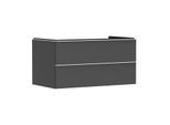 hansgrohe Xelu Q Waschtischunterschrank 54079700 980x485x550mm, 2 Schubkästen, diamantgrau matt, mattweiß