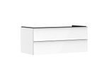 hansgrohe Xelu Q Waschtischunterschrank 54082000 1180x485x550mm, 2 Schubkästen, weiß hochglanz, chrom