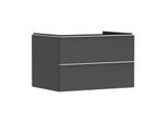 hansgrohe Xelu Q Waschtischunterschrank 54075700 780x485x550mm, 2 Schubkästen, diamantgrau matt, mattweiß