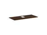 hansgrohe Xelu Q Konsole 54122630 1180 x 550 mm, Ausschnitt mittig, Aufsatzwaschtisch mit Hahnloch, Nussbaum dunkel