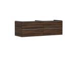 hansgrohe Xelu Q Waschtischunterschrank 54093000 1560x485x550mm, 4 Schubkästen, Nussbaum dunkel, chrom