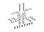 Geberit Scharnier-Set 598090000 verchromt, für WC-Sitz