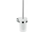 Hansgrohe Logis Universal Bürstengarnitur 41722000 mit Glaseinsatz, Messing, Wandversion, chrom