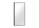 hansgrohe Xarita Lite Q Spiegel 54955670 mit horizontaler LED-Beleuchtung, mattschwarz, B 360 x H 700 x T 30 mm, 4 W