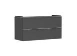 hansgrohe Xelu Q Waschtischunterschrank 54036000 1180x605x475mm, 2 Schubladen, diamantgrau matt, chrom