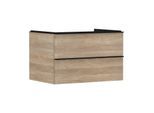 hansgrohe Xelu Q Waschtischunterschrank 54076670 780x485x550mm, 2 Schubkästen, Eiche Natur, mattschwarz