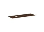 hansgrohe Xelu Q Konsole 54119630 1560 x 550 mm, 2 Ausschnitte, Aufsatzwaschtisch ohne Hahnloch, Nussbaum dunkel