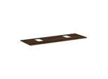 hansgrohe Xelu Q Konsole 54126630 1560 x 550 mm, 2 Ausschnitte, Aufsatzwaschtisch mit Hahnloch, Nussbaum dunkel