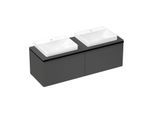 hansgrohe Xelu Q Konsole 54112910 1560 x 550 mm, 2 Ausschnitte 600 x 480 mm, diamantgrau matt