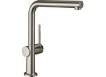 hansgrohe Talis Spültisch-Einhebelmischer 72859800 ND, 1jet, edelstahl-optik