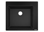 hansgrohe Einbauspüle 43312170 560 x 510 mm, 1 Hauptbecken, Hahnloch vordefiniert, graphitschwarz