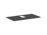 hansgrohe Xelu Q Konsole 54121910 980 x 550 mm, Ausschnitt mittig, Aufsatzwaschtisch mit Hahnloch, diamantgrau matt