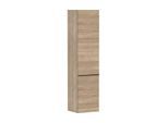 hansgrohe Xelu Q Hochschrank 54137670 370x400x1650mm, Türanschlag links, Eiche Natur, mattschwarz
