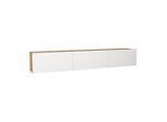 Vente-Unique Tv-Hängeschrank, Weiß, Holz, Rechteckig, 180x29.5x29.5 cm, Wohnzimmer, Wohnwände, Lowboards, Lowboards stehend