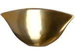 Tischvase GILDE "Vase, "Oraya", Aluminium", gold (goldfarben), B:40cm H:19cm T:7cm, Aluminium, Vasen, Tischvase, Vase Oraya Dekovase elegant modern Trend Hingucker