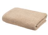 Handtuch OTTO HOME "Riva, 50x100, Premium Handtücher, 500 gr/m²", weiß (taupe), B:50cm L:100cm, Webfrottier, Obermaterial: 100% Baumwolle, Handtücher, Handtuch, Hoch-Tief-Struktur, Streifen, weich, 5 Jahre Garantie
