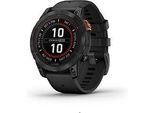 Garmin Fenix 7 Pro 47mm schiefergrau mit Silikonarmband schwarz [Wi-Fi, Solar Edition]