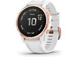 Garmin Fenix 6S Pro 42 mm weiß am Silikonarmband weiß