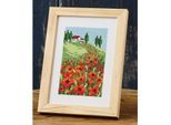 Stickbild "Mohnblumen", 10 x 15 cm