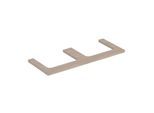 Geberit One Waschtisch-Platte 505345005 120 x 3 x 47 cm, Eiche/Melamin Holzstruktur, Ausschnitt zweifach
