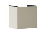hansgrohe Xevolos E Waschtischunterschrank 54176390 580x555x475mm, 2 Schubladen, sandbeige matt, bronze Struktur
