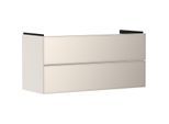 hansgrohe Xevolos E Waschtischunterschrank 54185790 1180x555x475mm, 2 Schubladen, sandbeige matt, sandbeige metallic