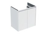 Geberit Renova Compact Waschtisch-Unterschrank 504085001 2 Türen, Breite 59,7cm, Korpus/Front weiß / lackiert seidenmatt