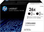 HP Tonerkartusche "HP original Toner 26 schwarz, Größen: A/X+Doppelpack", schwarz (schwarz 1), Tonerpatronen, Tonerkartusche