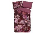 Möbelix , Bordeaux , Textil , Blume , 140x200 cm , Oeko-Tex® Standard 100 , atmungsaktiv, bio ,