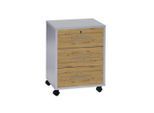 Mid.you , Hellgrau, Eiche Artisan , Holzwerkstoff , 3 Schublade(n) Schubladen , 44x58x40 cm , erweiterbar ,