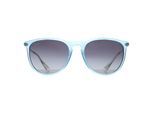 Ray-Ban Rund Damen Transparent Hellblau Grau Blau Gradient RB4171 Erika