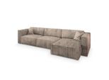 Masseno Ecksofa, Beige, Kunststoff, 5-Sitzer, L-Form,L-Form, 347x148 cm, Wohnzimmer, Sofas & Couches, Wohnlandschaften, Ecksofas