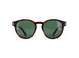 Polaroid Runde Unisex dunkel Havanna grün polarisierte Sonnenbrille