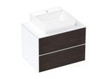 hansgrohe Xevolos E Waschtischunterschrank 54187730 780x555x550mm, 2 Schubladen, mattweiß, Eiche dunkel