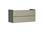 hansgrohe Xevolos E Waschtischunterschrank 54186390 1180x555x475mm, 2 Schubladen, schiefergrau matt, bronze Struktur