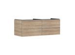 hansgrohe Xelu Q Waschtischunterschrank 54088700 1360x485x550mm, 4 Schubkästen, Eiche Natur, mattweiß