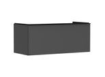 hansgrohe Xelu Q Waschtischunterschrank 54063670 1180x485x550mm, Schubkasten, diamantgrau matt, mattschwarz