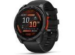 Garmin Fenix 8 51 mm schiefergrau am Silikonarmband schwarz [Wi-Fi]