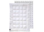 Billerbeck Vierjahreszeitendecke Alcando Duett, Weiß, Textil, Füllung: Hohlfaser, 135x200 cm, Druckknöpfe zum Verbinden, bestehend aus 2 Decken, für Hausstauballergiker geeignet, Schlaftextilien, Bettdecken, 4 Jahreszeiten Bettdecken