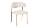 Livetastic Stuhl, Beige, Holz, Metall, Textil, Pappel, Sperrholz, Rundrohr, 55x80x57 cm, Esszimmer, Stühle, Esszimmerstühle, Vierfußstühle