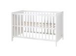 Roba Beistellbett roba Gitterbett / Beistellbett, Weiß, Holz, Holzwerkstoff, Schichtholz, 66x76x121.5 cm, höhenverstellbar, Babymöbel, Babybetten, Beistellbetten