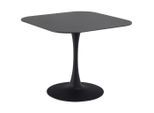Mid.you Esstisch, Schwarz, Metall, Keramik, quadratisch, Säule, rund, 90x75x90 cm, Esszimmer, Tische, Esstische, Esstische quadratisch
