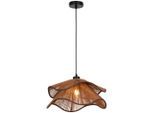 Collett's Monde Hängeleuchte, Braun, Metall, Papier, Kreise,Kreise, Blume,Blume, 120 cm, RoHS, CE, Lampen & Leuchten, Innenbeleuchtung, Hängelampen, Pendelleuchten