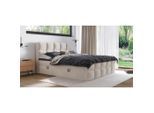 Xora Boxbett , Beige , Kunststoff , H3 , 160x200 cm , Bettkasten, Stoffauswahl, Topper durchgehend, In verschiedenen Grössen erhältlich, Box mit integrierter Matratze , Schlafzimmer, Bett, Doppelbetten