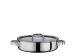 Spring Kochtopf Finesse2+, Silber, Metall, Kunststoff, Glas, 4 L, 7 cm, mit Dampfablass, Silikonring, Kochen, Töpfe, Kochtöpfe