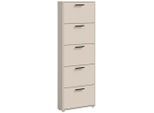 Carryhome Schuhkipper, Kaschmir, Kunststoff, 59x169x17 cm, Typenauswahl, stehend, Garderobe, Schuhaufbewahrung, Schuhkipper