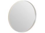Xora Wandspiegel, Kaschmir, Metall, Glas, rund, 50x50x3.5 cm, Spiegel, Wandspiegel